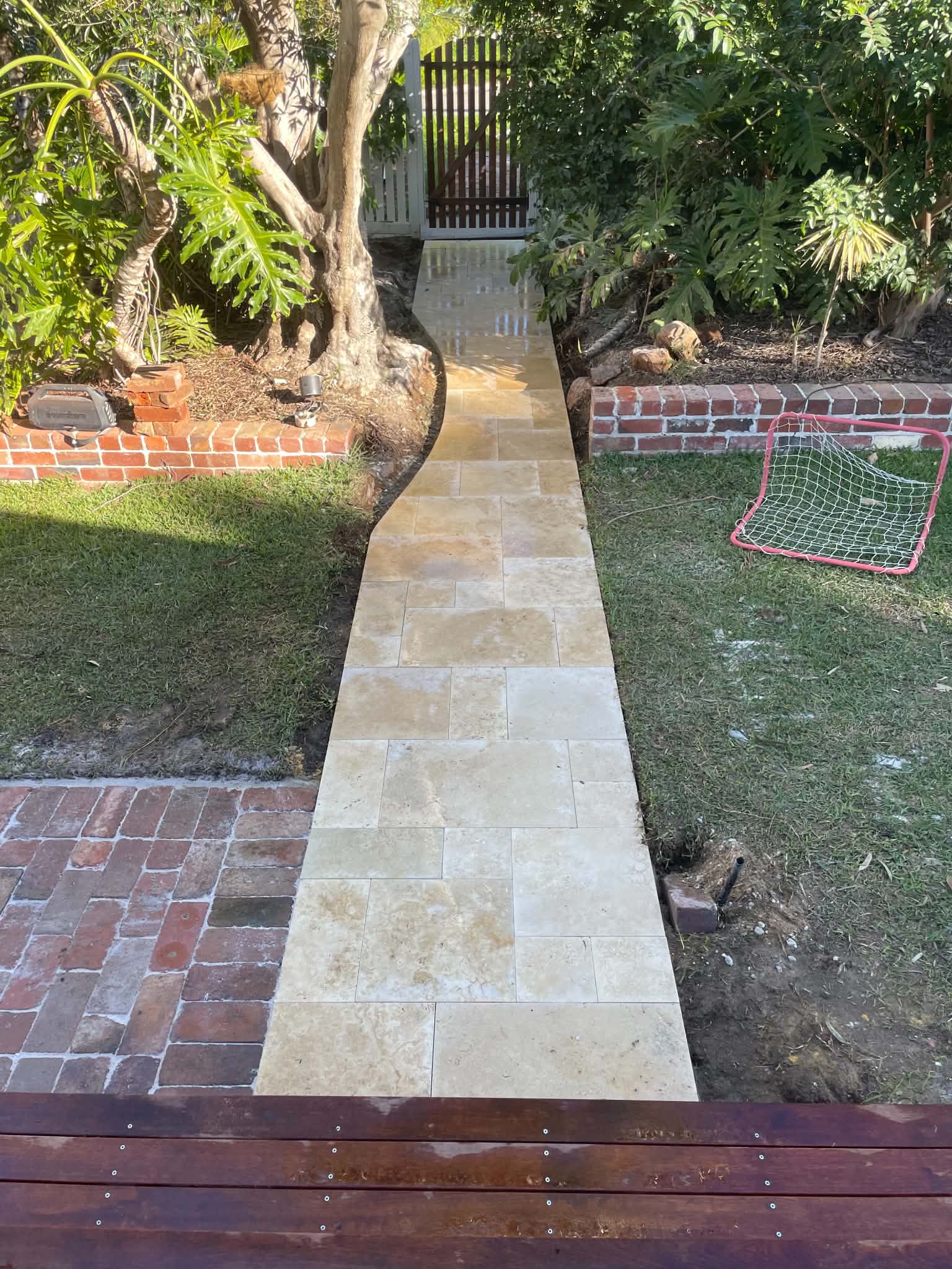 Travertine Pathway